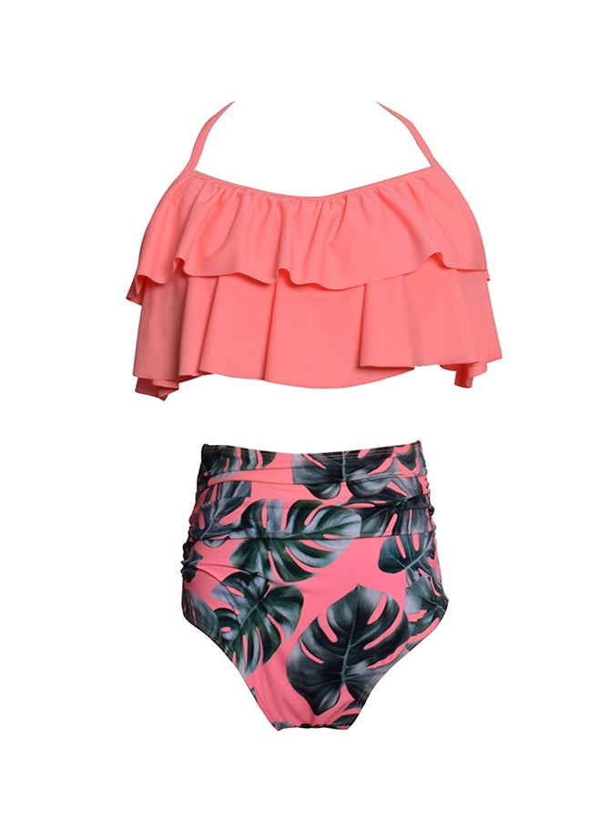 Generic - 2-Piece Printed High Waist Swimwear Set Multicolour - Image 1
