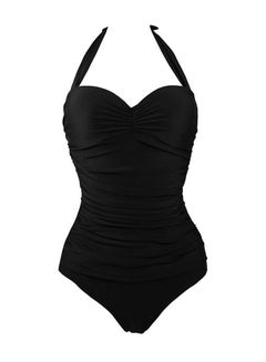 Vintage Push Up Swimsuit Black