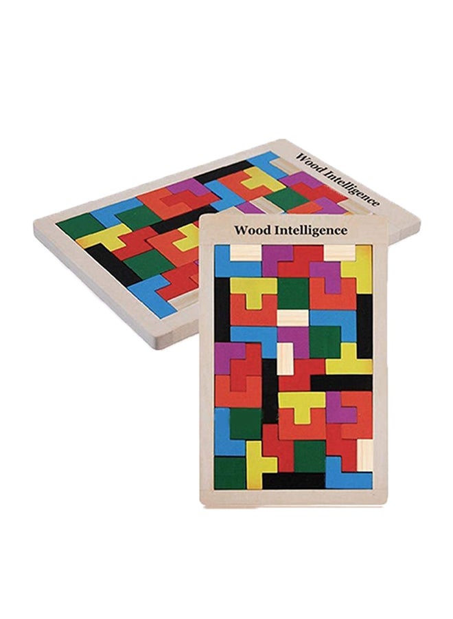 Childrens Tetris Building Block Puzzle Toy 27 x 18 x 1.2centimeter - Image 1