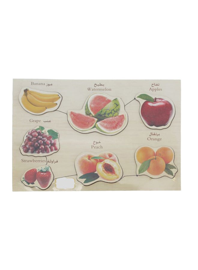 أحجية تركيب بتصميم فاكهة من 7 قطع