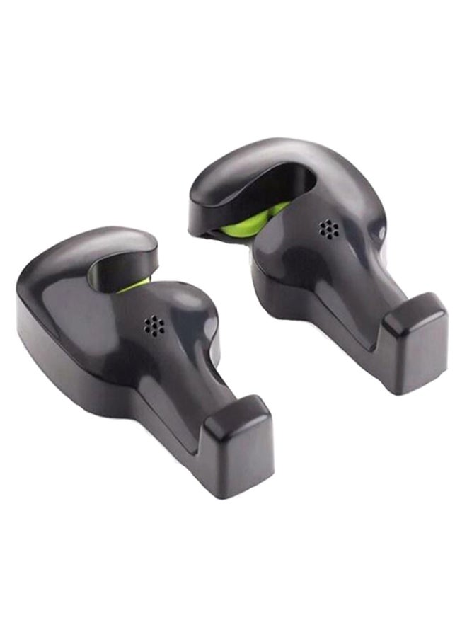 طقم خطافات خلفية لمقعد السيارة مكون من قطعتين - Image 2