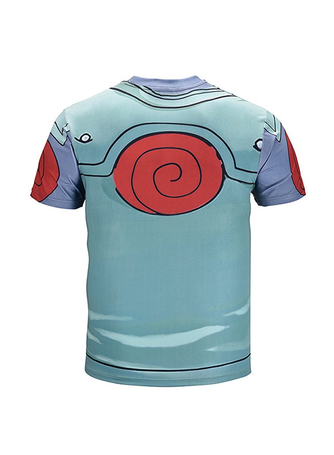 3D Printed  Summer Short Sleeve T-Shirt Multicolour - Image 2