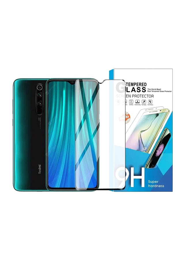 Tempered Glass Full Screen Protector For Xiaomi Redmi Note 8 Pro Clear/Black  - Image 1