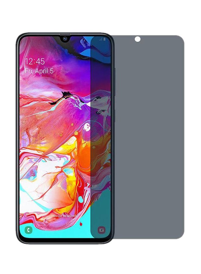 Glass Privacy Screen Protector For Samsung Galaxy A70 Grey - Image 1