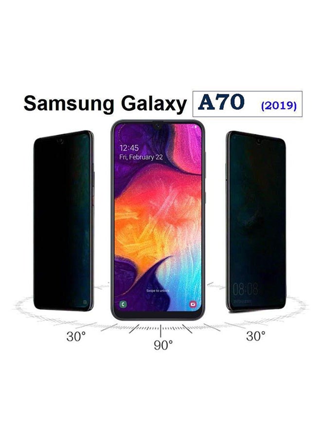 Glass Privacy Screen Protector For Samsung Galaxy A70 Grey - Image 2