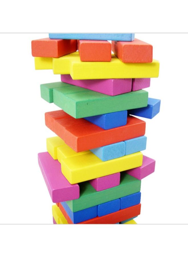 ماركة غير محددة مكعبات لعبة Jenga خشبية مكونة من 48 قطعة  - Image 2