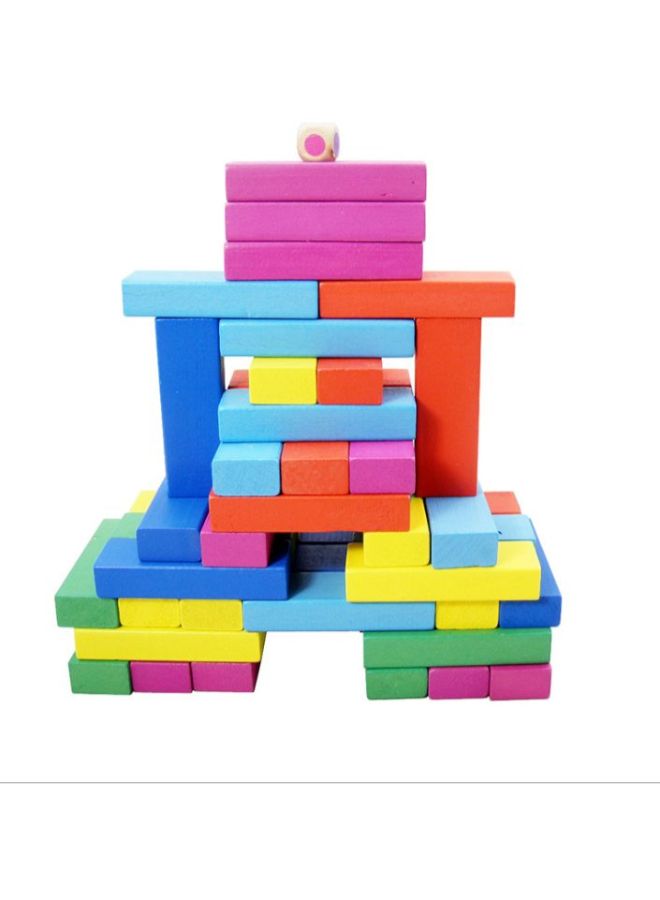 ماركة غير محددة مكعبات لعبة Jenga خشبية مكونة من 48 قطعة  - Image 3