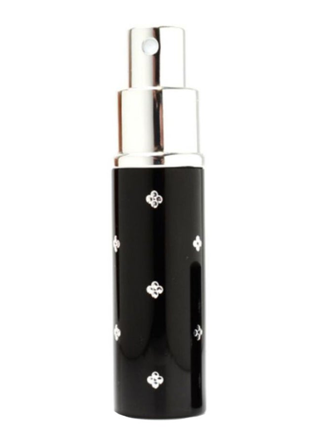 Mini Refillable Empty Perfume Spray Bottle Black/Silver - Image 2