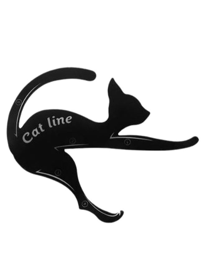 2-Piece Cat Line Shape Eyeliner Stencil Black - Image 2