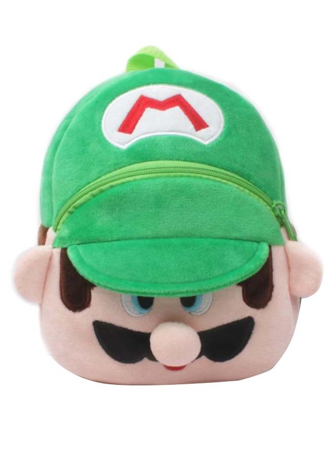 حقيبة ظهر بتصميم شخصية لويجي من مسلسل الإنمي "Super Mario" أخضر / بيج / أسود - Image 1