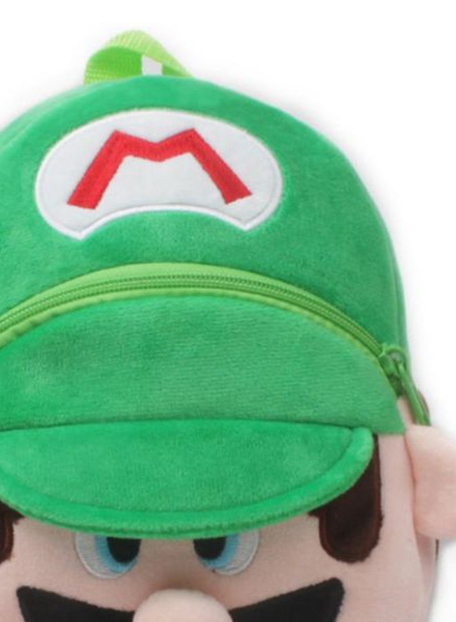 حقيبة ظهر بتصميم شخصية لويجي من مسلسل الإنمي "Super Mario" أخضر / بيج / أسود - Image 2