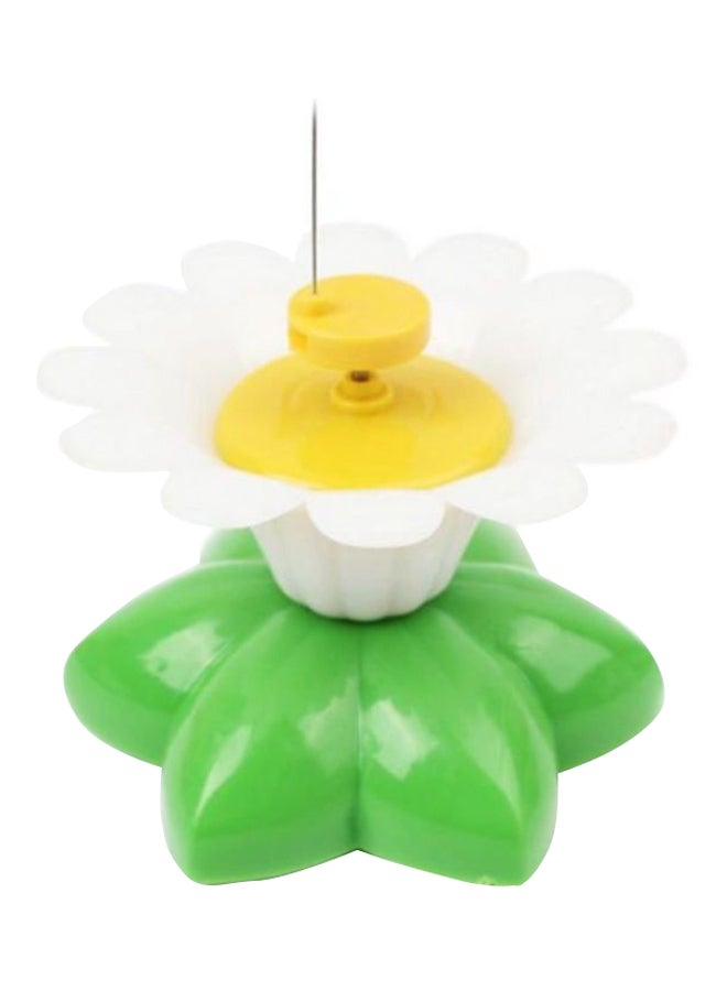 Rotating Electric Flying Butterfly Toy Green/White/Yellow - Image 1