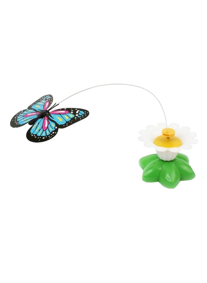 Rotating Electric Flying Butterfly Toy Green/White/Yellow - Image 2
