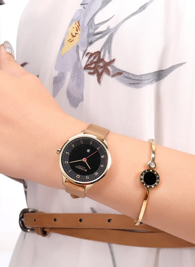 CURREN - girls Leather Analog Wrist Watch C9035L-1 - Image 1