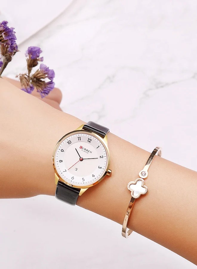 CURREN - girls Leather Analog Wrist Watch C9035L-4 - Image 1