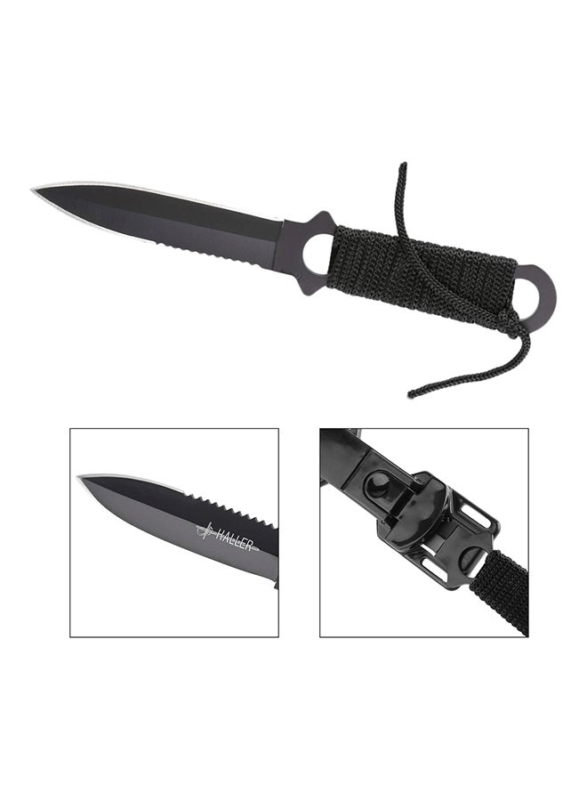 OUTAD Pointed Arc Head Outdoor Survival Straight Pocket Knife  - Image 3