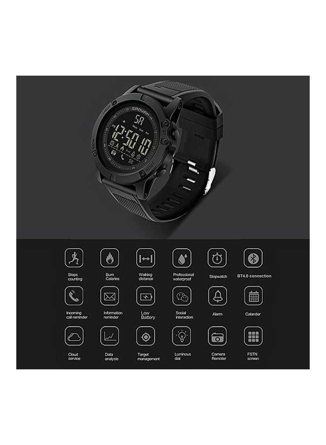 Spovan Outdoor Digital Smart Sport Watch For Men With Pedometer Wrist Watch Blue - Image 4