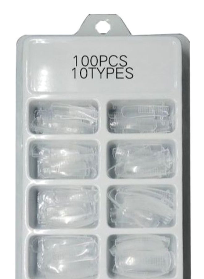 Generic 100-Piece Fake Nail Tip Set Clear  - Image 2