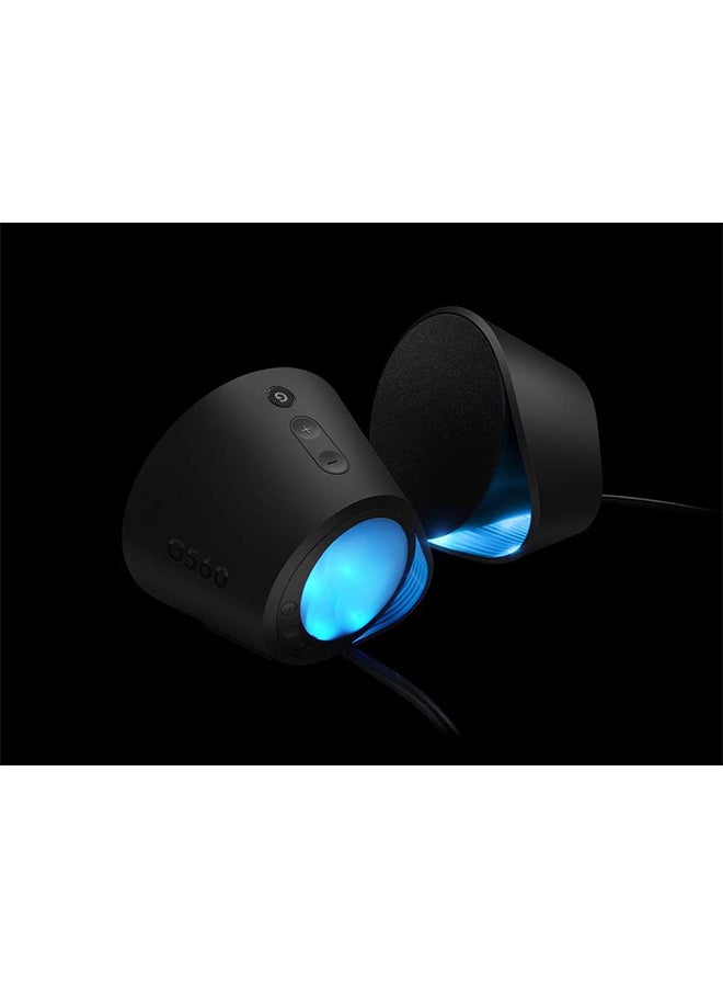 لوجيتيك مكبر صوت ألعاب للكومبيوتر مع إضاءة RGB تعمل وفق اللعبة G560 أسود - Image 3