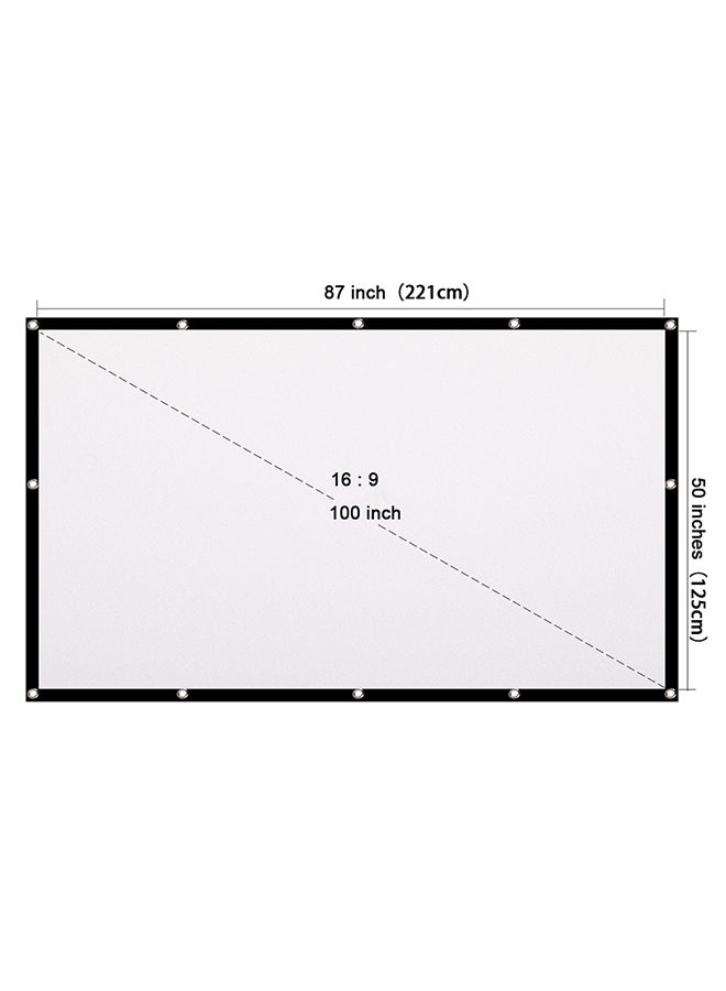 ماركة غير محددة شاشة عرض مقاس 100 بوصة 2V72-1 أبيض  - Image 3