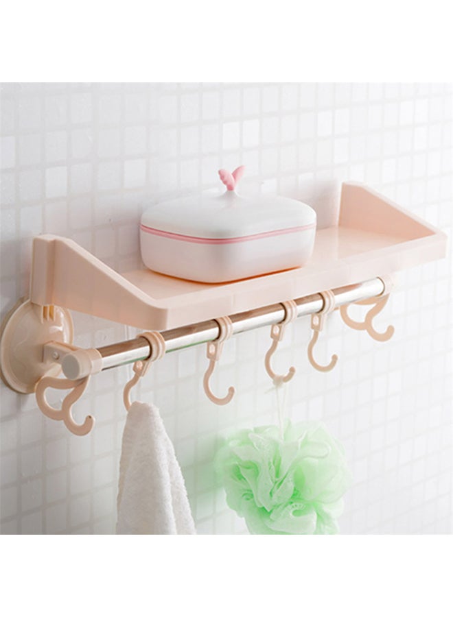 Sharpdo Suction Cup Bathroom Rack Pink 36x11cm - Image 2