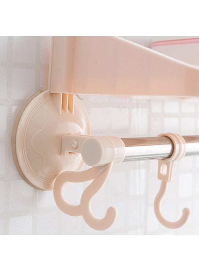 Sharpdo Suction Cup Bathroom Rack Pink 36x11cm - Image 3