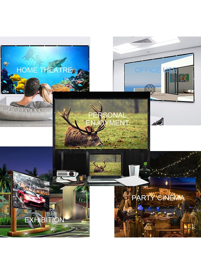 120-Inch Projection Screen 8V71 White - Image 5