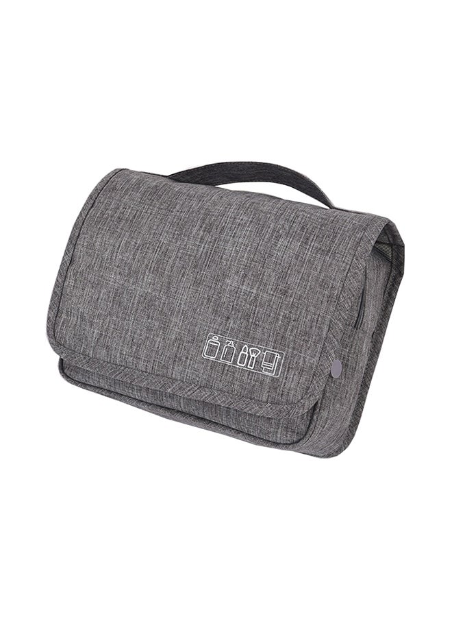 حقيبة مستحضرات تجميل قابلة للتعليق ومناسبة للسفر رمادي - Image 1