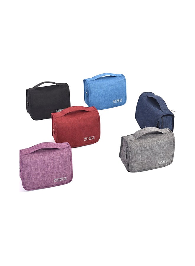 حقيبة مستحضرات تجميل قابلة للتعليق ومناسبة للسفر رمادي - Image 3