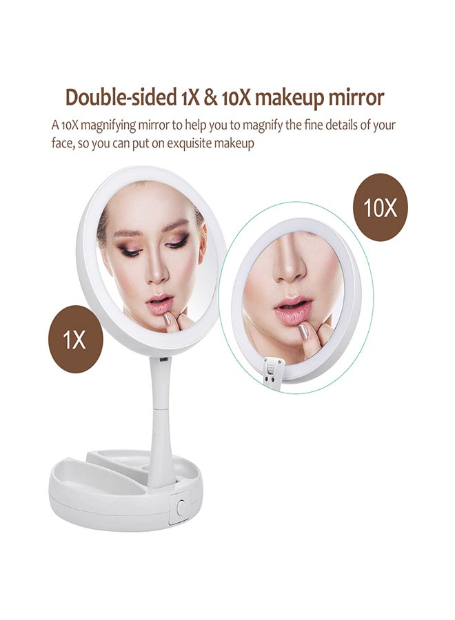 LED Lighted Makeup Mirror White - Image 2