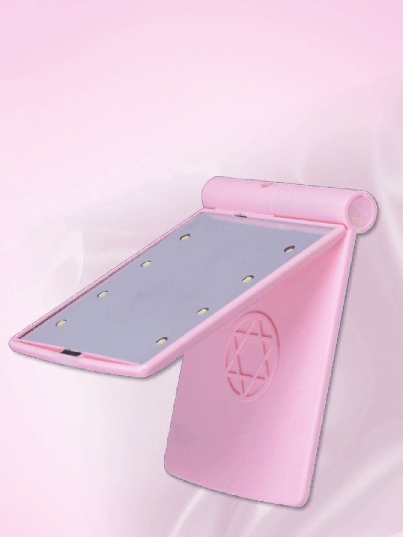 مرآة قابلة للطي ومحمولة ومزودة بإضاءة LED شفاف - Image 2