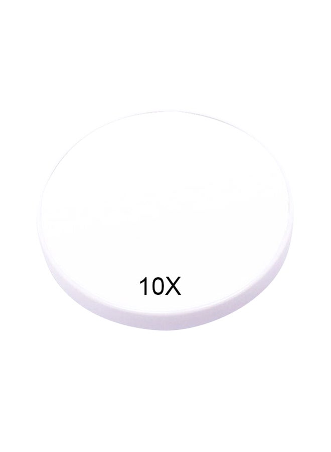 Multifunctional Round Magnifying Mirror White