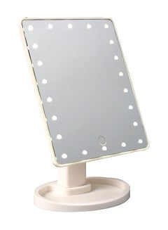 22 LED Lights Touch Screen Makeup Mirror White