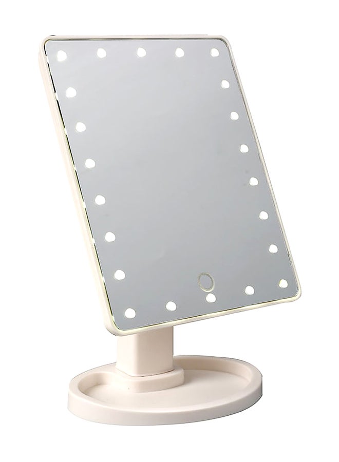 Generic - 22 LED Lights Touch Screen Makeup Mirror White - Image 1