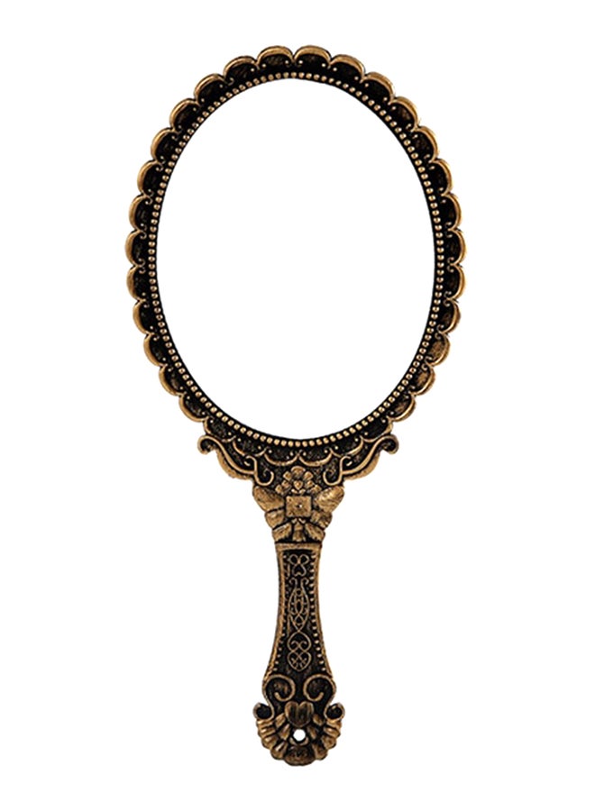 Vintage Creative Portable Handled Beauty Mirror Clear