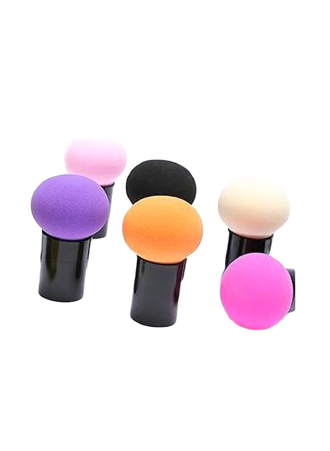 6-Piece Mushroom Head Makeup Sponge Set Multicolour - Image 1