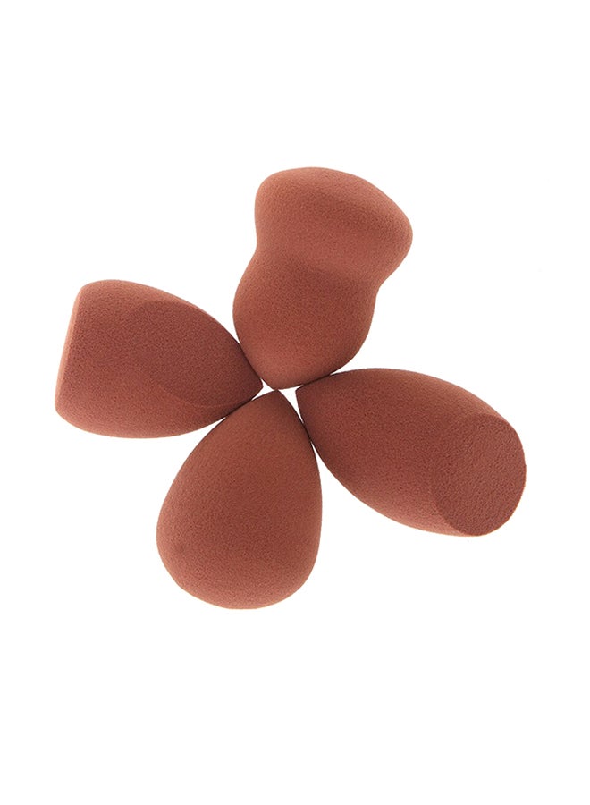 Generic 4-Piece Makeup Sponge Set Brown - Image 2