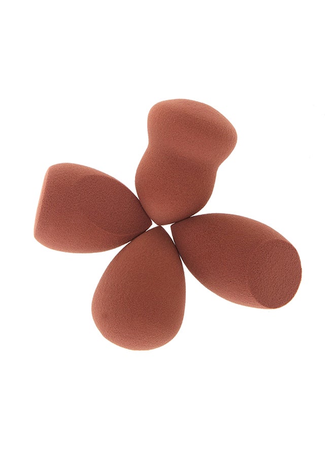 Generic 4-Piece Makeup Sponge Set Brown - Image 3