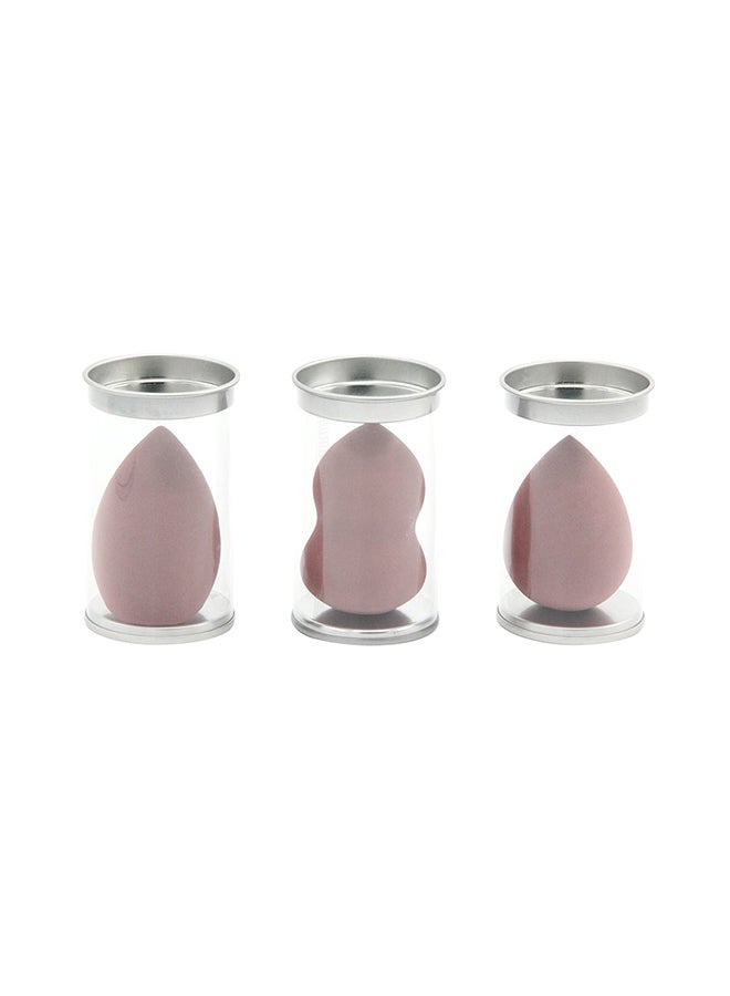 Generic 3-Piece Cosmetic Makeup Puff Set Brown - Image 2