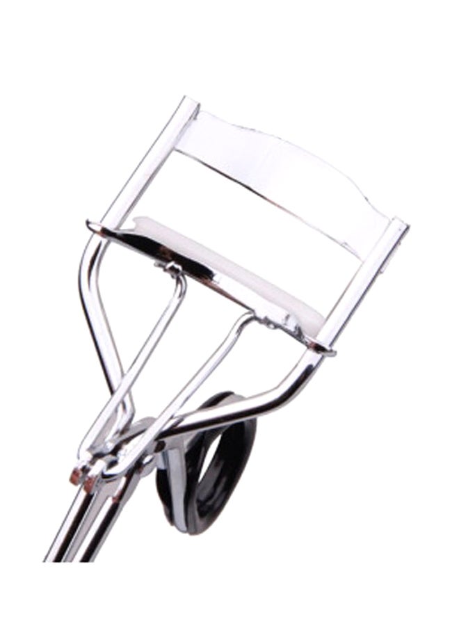 أداة احترافية محمولة لتجعيدِ الرموشِ فضي - Image 2