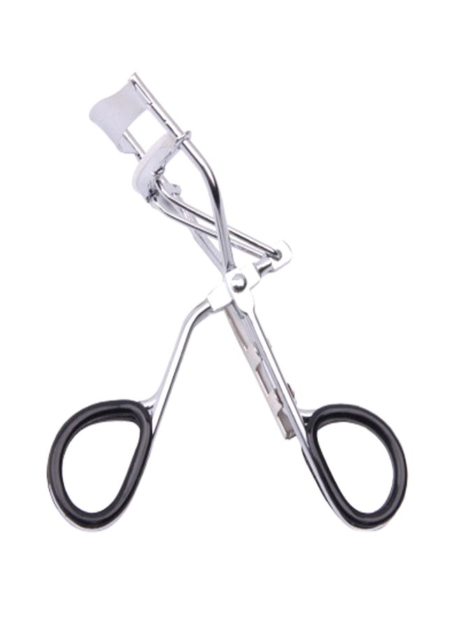 أداة احترافية محمولة لتجعيدِ الرموشِ فضي - Image 1