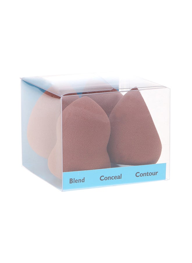 Generic 4-Piece Makeup Sponge Set Brown - Image 2