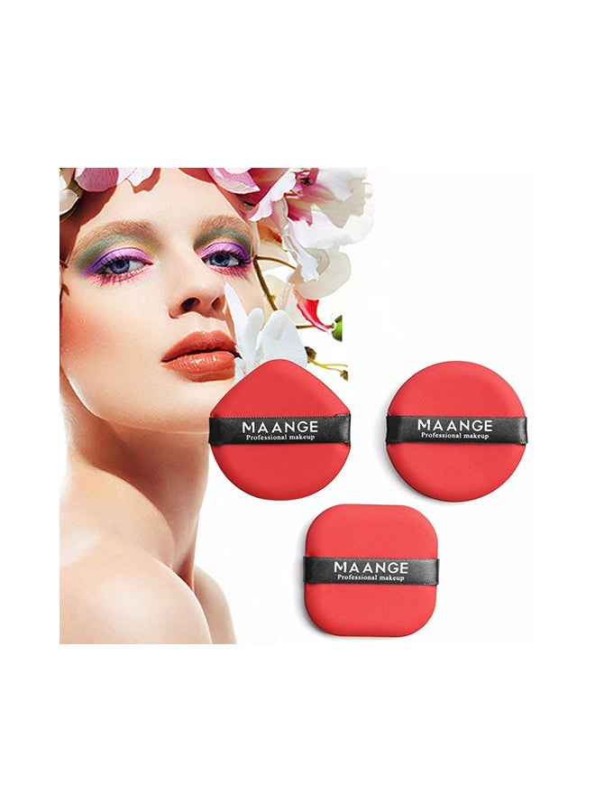 Generic 3-Piece Air Cushion BB Cream Special Powder Puff Red  - Image 2