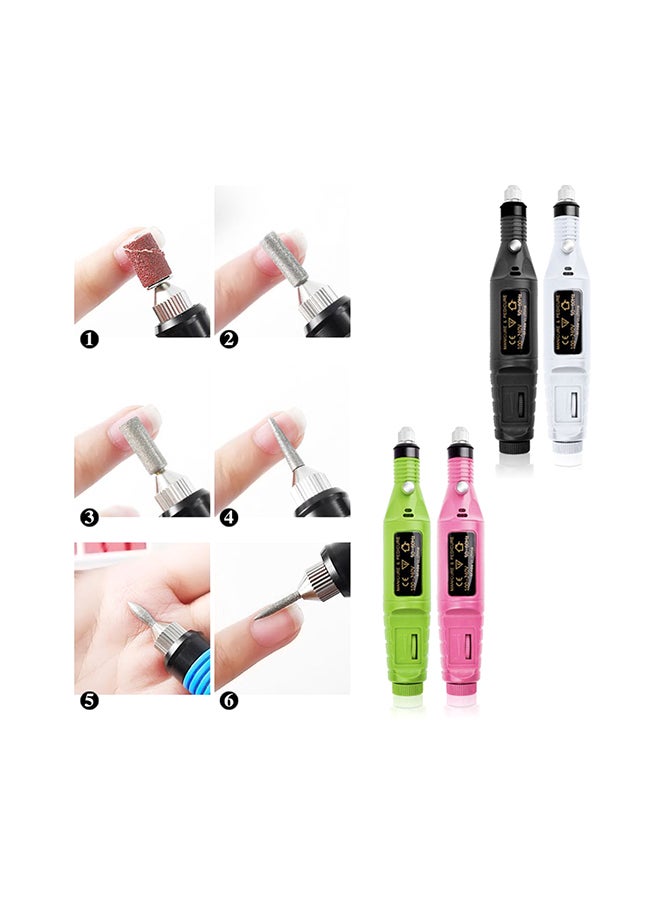 مبرد أظافر كهربائي صغير أخضر - Image 4