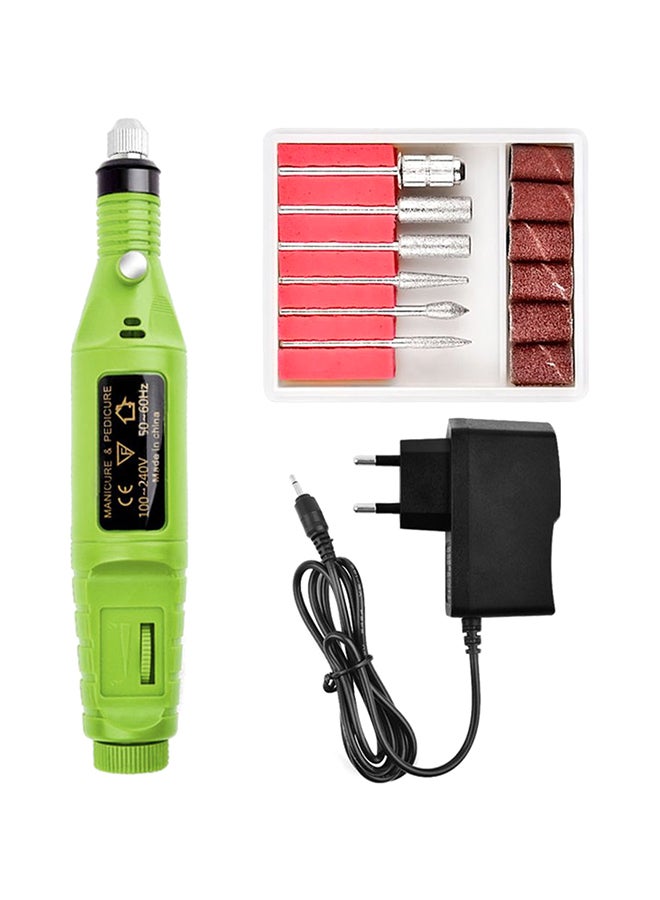 مبرد أظافر كهربائي صغير أخضر - Image 5