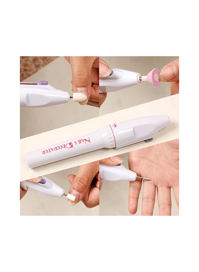 Generic 6-Piece Electric Manicure Pedicure Nail Polish Drill Tool Kit White  - Image 5