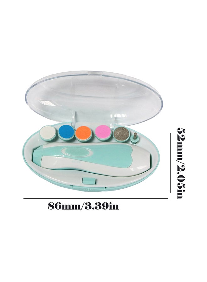 Portable Baby Safety Armor Manicure Nail Polisher Blue/White - Image 5