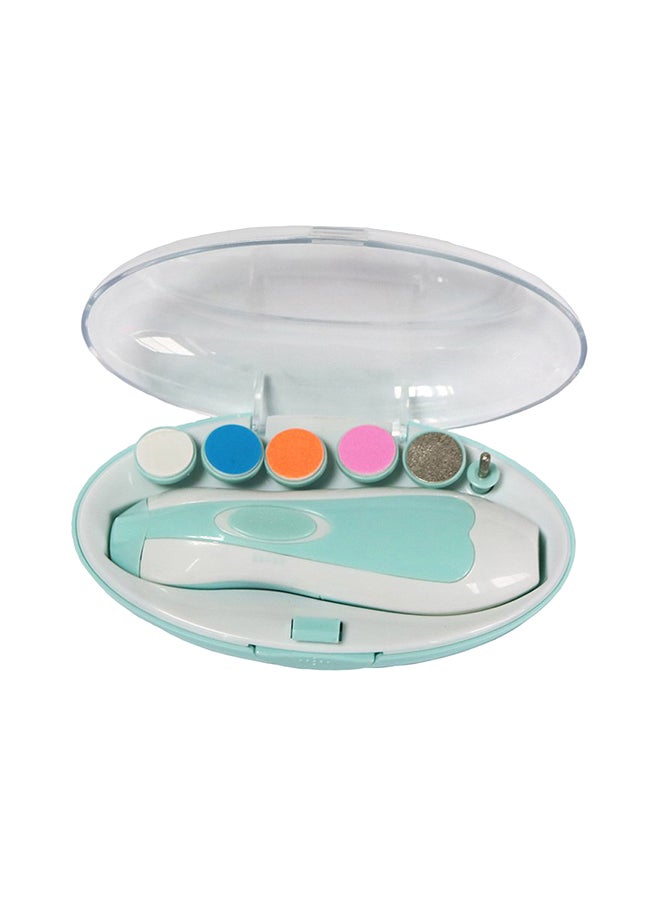 Portable Baby Safety Armor Manicure Nail Polisher Blue/White - Image 1