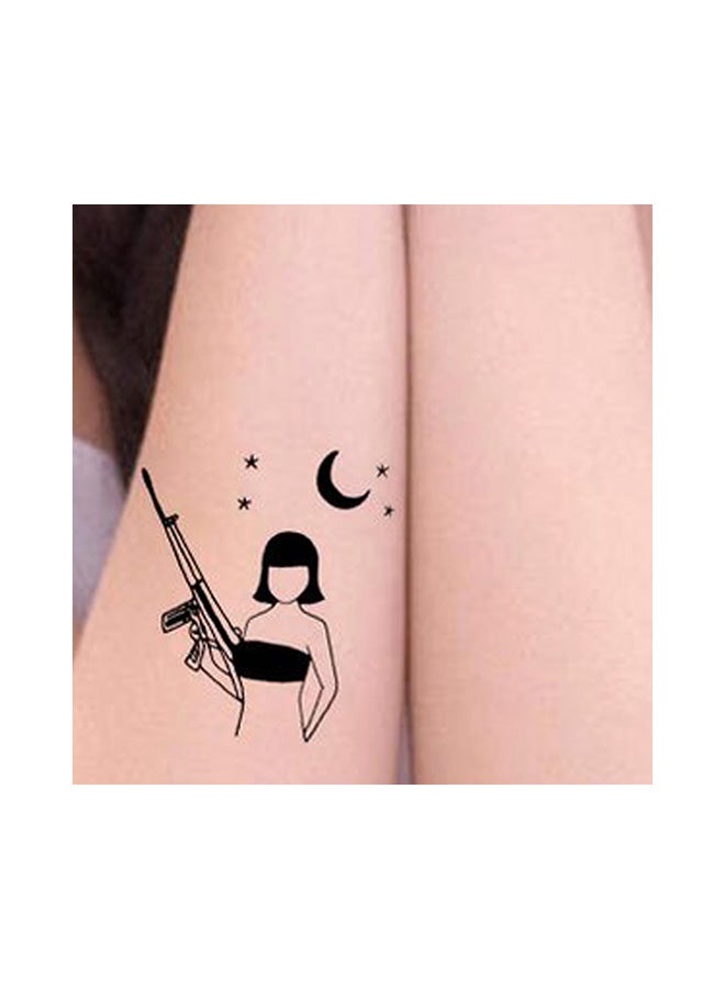 ملصقات تاتو للاستخدام مرة واحدة بتصميم مميز وبسيط وغير مضر بالبيئة متعدد الألوان - Image 1