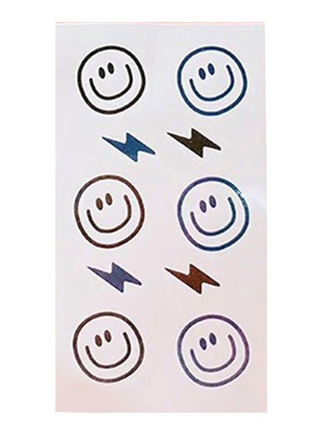 Cute Cartoon Tattoo Sticker Multicolour